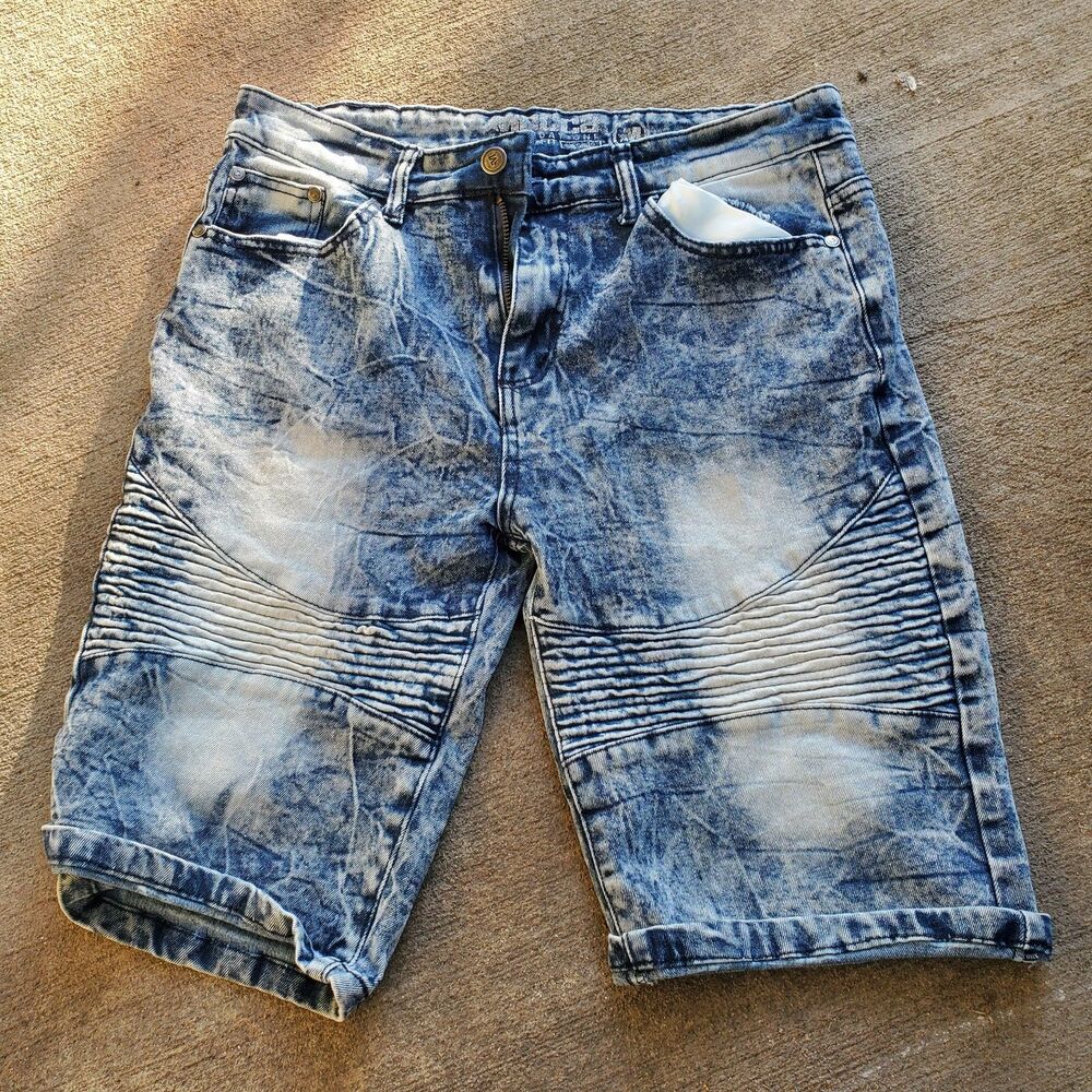 Boys 16 jean shorts Mecca acid wash